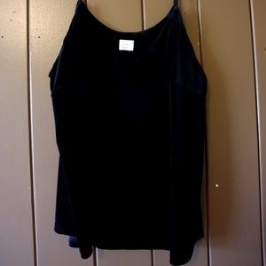Black Velvet Tank Top